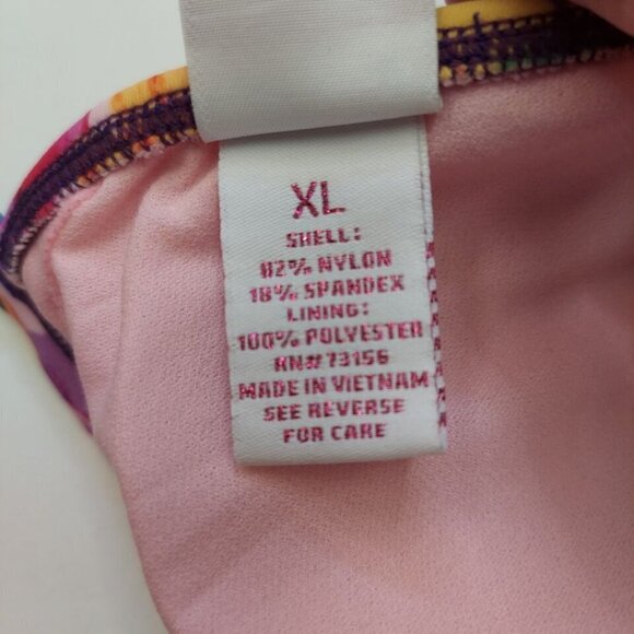 Candies Floral Bikini 2 Piece Swimsuit XL Bold Colorful Print - Picture 5 of 10